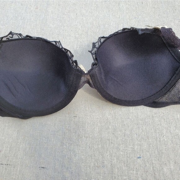 Felina Lingerie Black and Silver Bra 32D - Picture 9 of 9